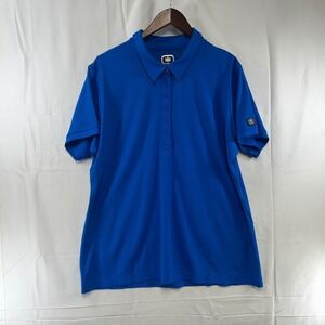 OGIO Polo Shirt Women 2XL Blue Short Sleeve Performance Activewear NWT